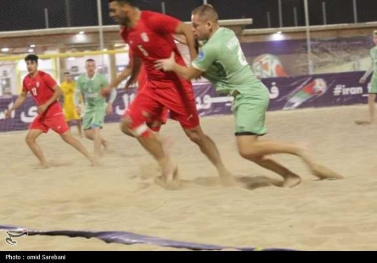 Iran Beach Soccer Falls to Belarus in Thrilling Friendly Match