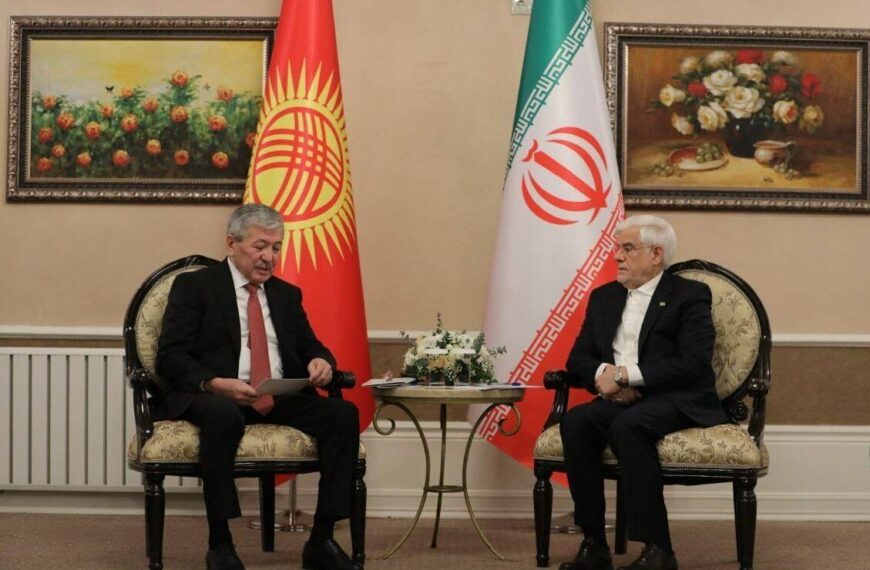 Iran Strengthens Diplomatic Bonds with Kyrgyzstan, Says Vice President