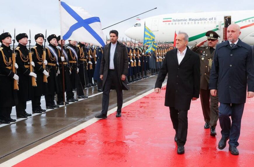 Iranian President Lands in Moscow for Historic Treaty Signing with Putin