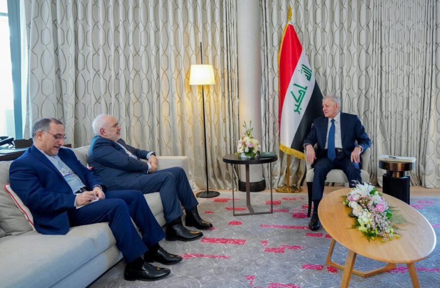 Iran's Zarif Engages in High-Level Talks with Iraq's President in Switzerland