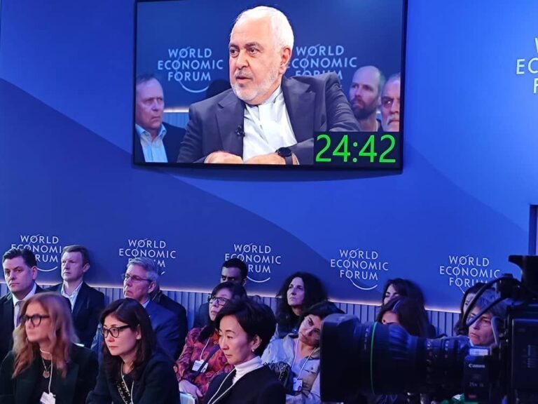 Zarif's Davos Interview Shatters Audience Records: A Must-See Summit Moment!