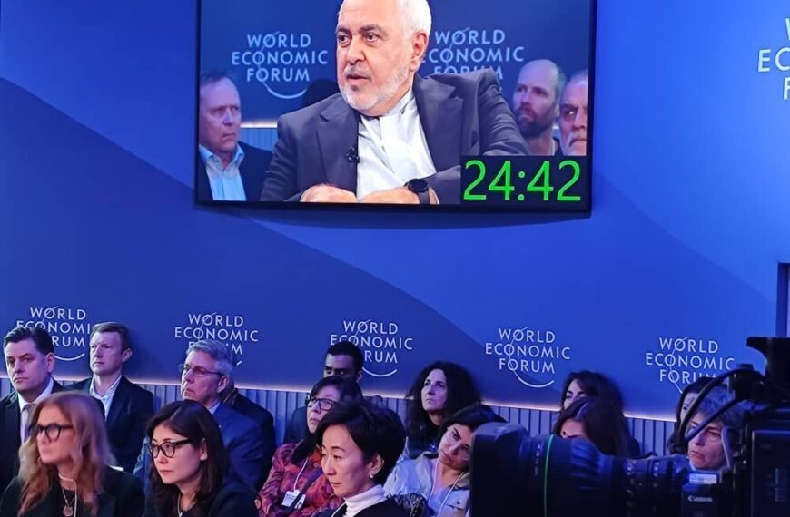 Zarif's Davos Interview Shatters Audience Records: A Must-See Summit Moment!