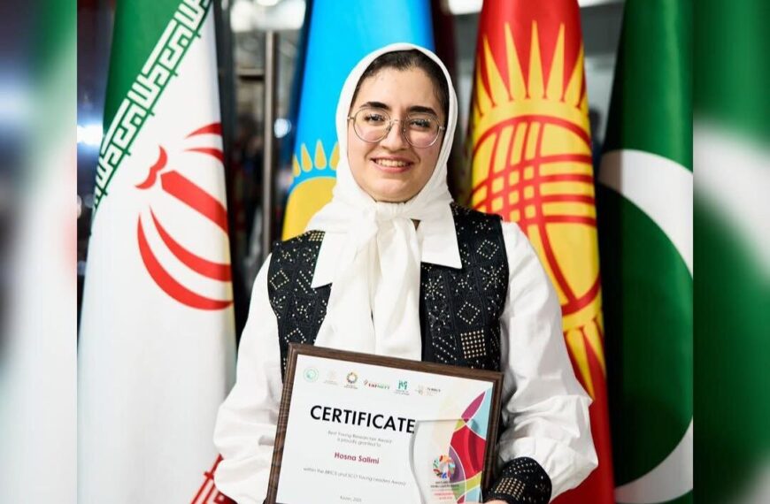 Iranian Student Shines as 'Young Researcher of the Year' at BRICS and SCO Awards