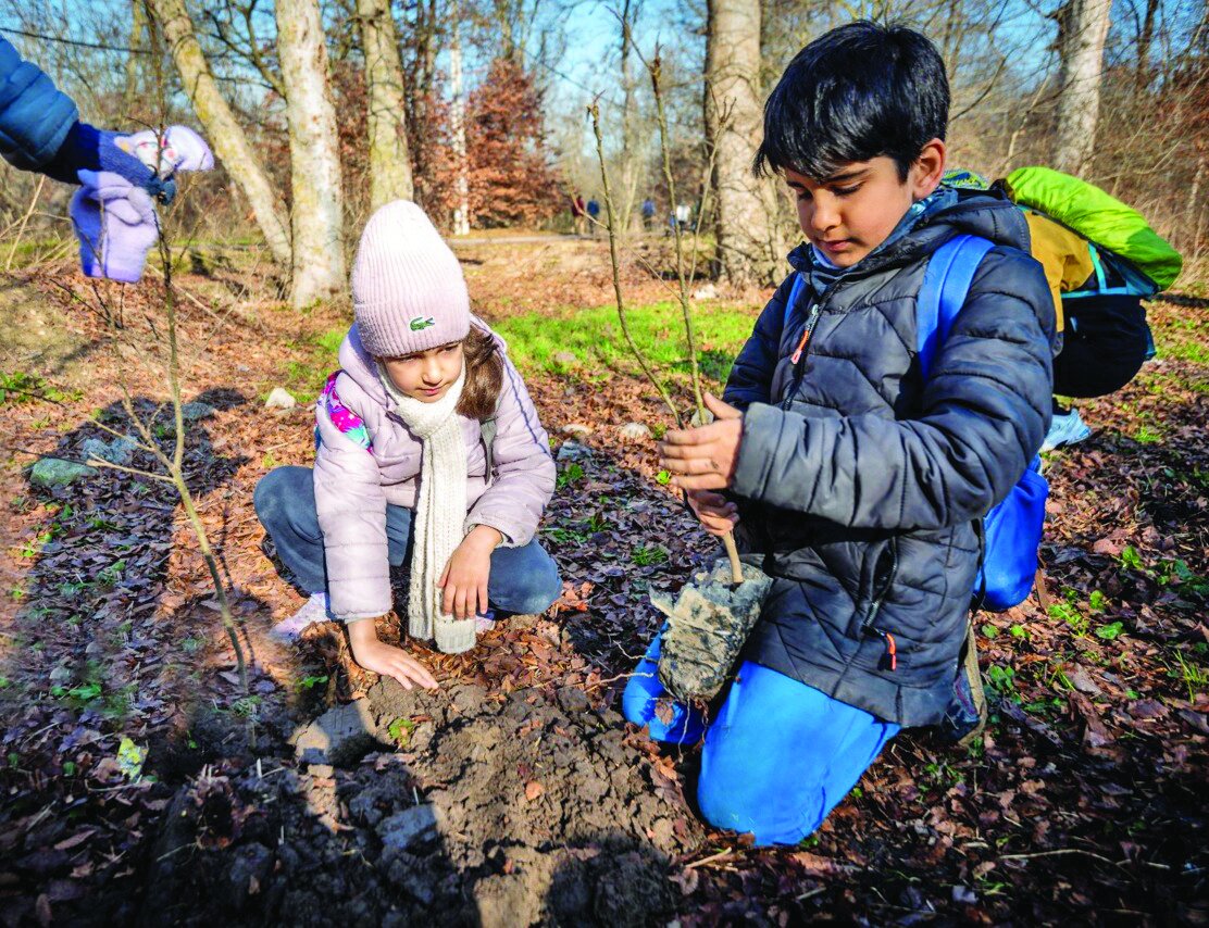 Kids Go Green: Planting Hyrcanian Saplings for a Sustainable Future!