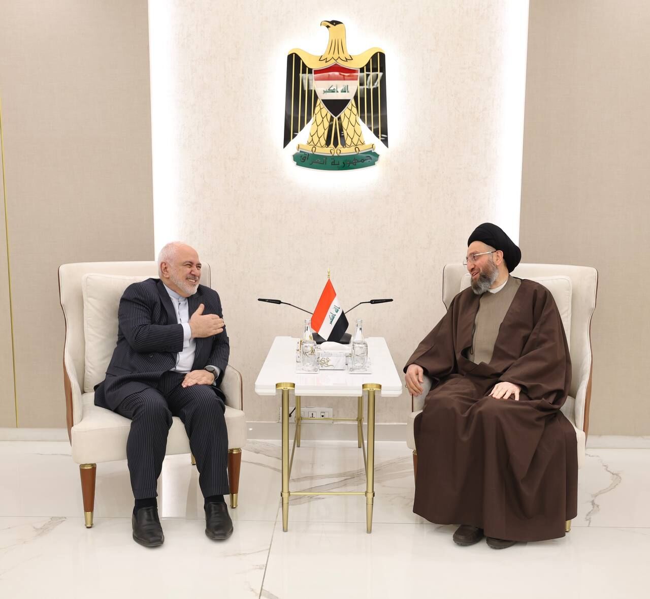 Zarif Engages in Strategic Talks with Iraqi Leader Ammar al-Hakim