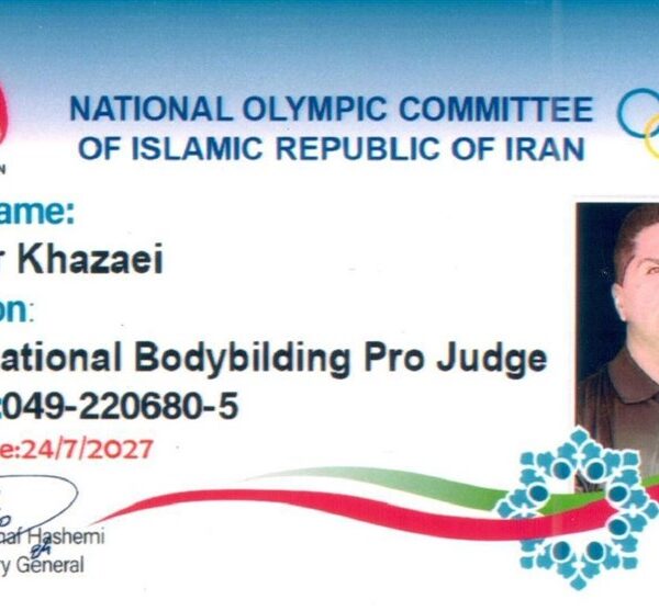 Khazaei Receives Prestigious IFBB Pro League Judge's Card: A Milestone in Bodybuilding!