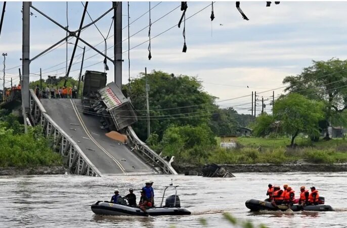 Tragic Ecuador Bridge Collapse: 1 Confirmed Dead, 2 Still Missing in Search Efforts