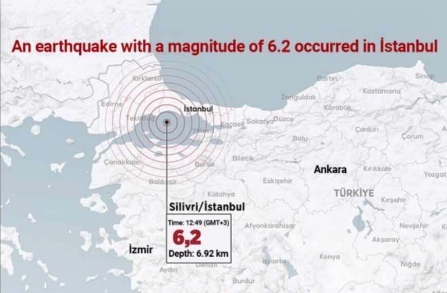 6.2 Magnitude Earthquake Rocks Sea of Marmara: Major Istanbul Earthquake Warning Issued!