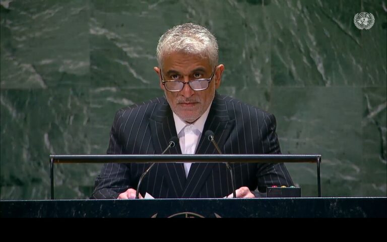 Iran’s U.N. Envoy Condemns Global 'Moral and Legal Failure' to Prevent Israeli Actions in Gaza
