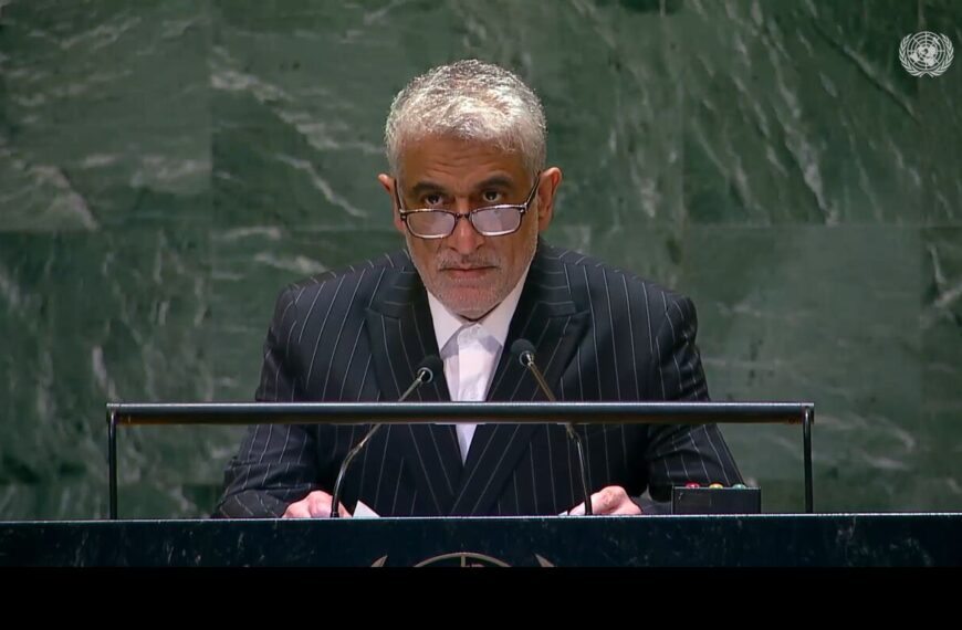 Iran’s U.N. Envoy Condemns Global 'Moral and Legal Failure' to Prevent Israeli Actions in Gaza