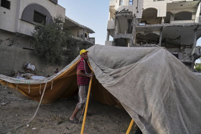 Desperate Displacement: Palestinian Family Forced to Relocate for the 10th Time in Just 19 Months Amid Ongoing Israeli Bombardment