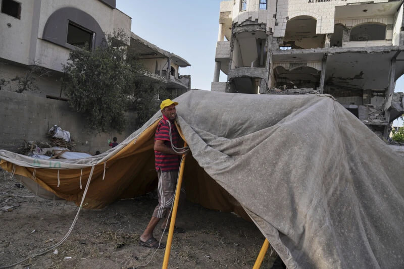 Desperate Displacement: Palestinian Family Forced to Relocate for the 10th Time in Just 19 Months Amid Ongoing Israeli Bombardment