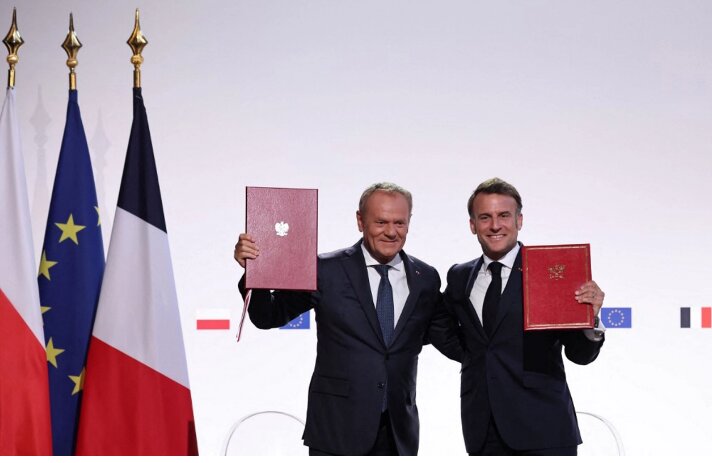 France and Poland Forge Strong Alliance: Mutual Defense Pact Signed to Enhance Security