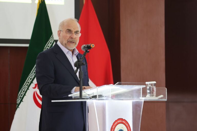 Parliament Speaker Slams Silence on Israeli Regime's Atrocities in Gaza