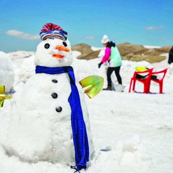 Tehran's Tochal Mountain Transforms into a Winter Wonderland: Join the Snowman Festival!