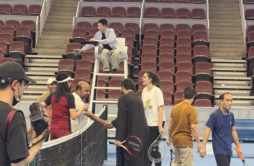 Unforgettable Moments: CIPCC Journalists Serve Up Excitement on Beijing's Legendary Diamond Court