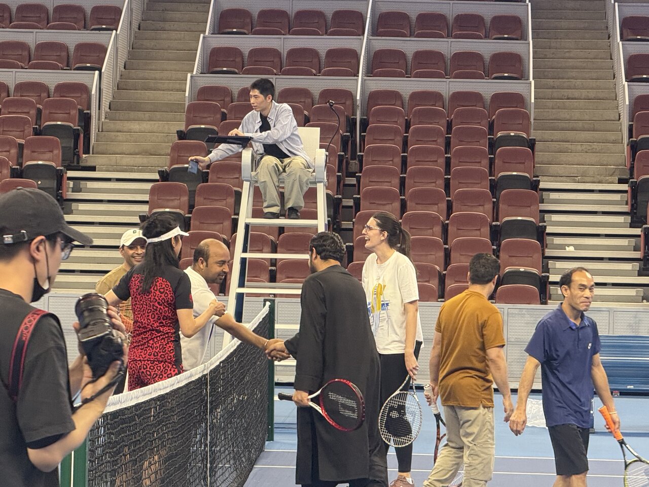 Unforgettable Moments: CIPCC Journalists Serve Up Excitement on Beijing's Legendary Diamond Court